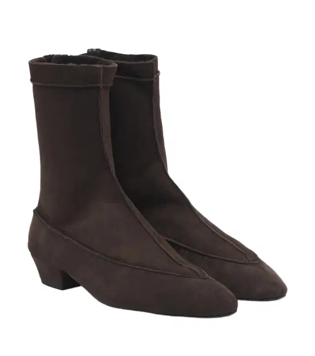 Magda Butrym Shearling-lined suede ankle boots