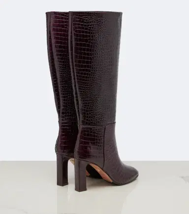 Aquazzura Sellier croc-effect leather knee-high boots | Thumbnail 4 Aquazzura Sellier croc-effect leather knee-high boots | Thumbnail 4