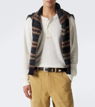 Polo Ralph Lauren Waffle-knit cotton Henley shirt | Thumbnail 7