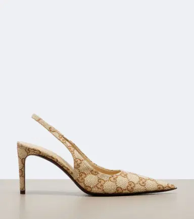 Gucci Donna GG embellished slingback pumps | Thumbnail 3 Gucci Donna GG embellished slingback pumps | Thumbnail 3