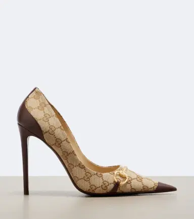 Gucci Donna Horsebit GG Canvas pumps | Thumbnail 2 Gucci Donna Horsebit GG Canvas pumps | Thumbnail 2