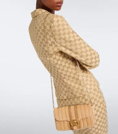 Gucci GG Marmont Mini suede shoulder bag | Thumbnail 6 Gucci GG Marmont Mini suede shoulder bag | Thumbnail 6