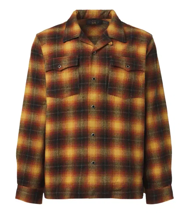 RRL Plaid wool-blend shirt
