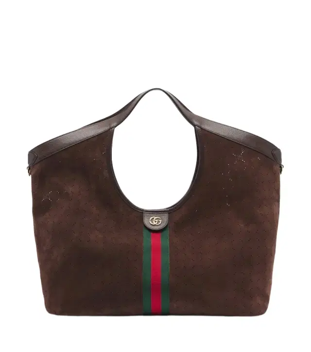 Gucci Giglio Large suede tote bag