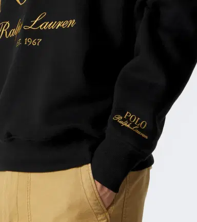 Polo Ralph Lauren Logo cotton-blend fleece polo sweater | Thumbnail 4