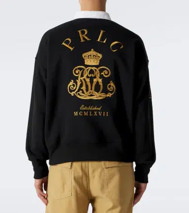 Polo Ralph Lauren Logo cotton-blend fleece polo sweater | Thumbnail 5