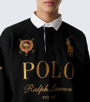 Polo Ralph Lauren Logo cotton-blend fleece polo sweater | Thumbnail 6