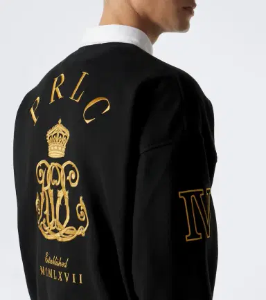 Polo Ralph Lauren Logo cotton-blend fleece polo sweater | Thumbnail 7
