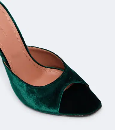 Amina Muaddi Alexa velvet mules | Thumbnail 2 Amina Muaddi Alexa velvet mules | Thumbnail 2
