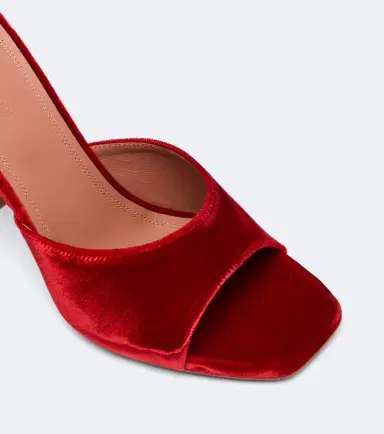 Amina Muaddi Lupita velvet mules | Thumbnail 3 Amina Muaddi Lupita velvet mules | Thumbnail 3