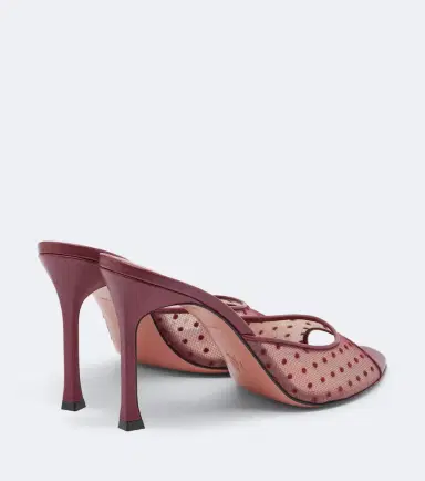 Amina Muaddi Alexa polka-dot mules | Thumbnail 4 Amina Muaddi Alexa polka-dot mules | Thumbnail 4