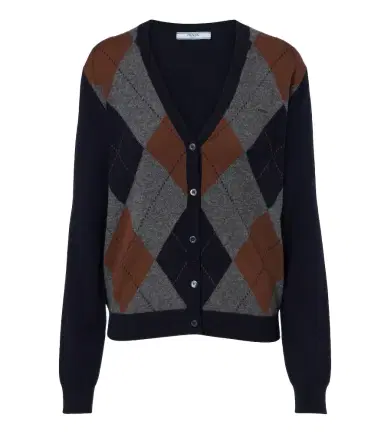 Prada Argyle cashmere cardigan | Thumbnail 1