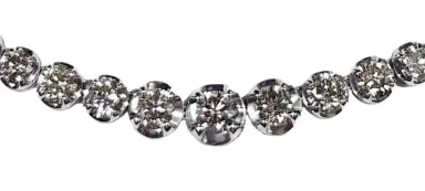 Wish Fine Jewelry 5.00ct Diamond 18K Gold Tennis Necklace | Thumbnail 1