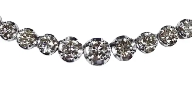 Wish Fine Jewelry 5.00ct Diamond 18K Gold Tennis Necklace