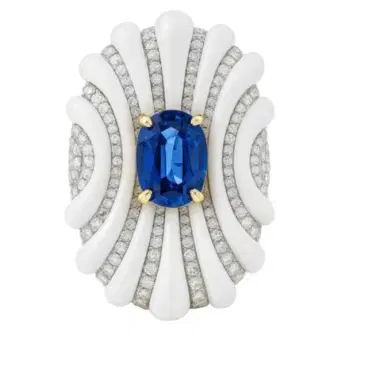 Wish Fine Jewelry RING WHITE OPAL KYNITE ANDDIAMOND | Thumbnail 1