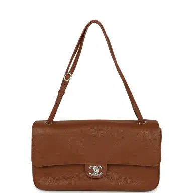 Chanel Chanel Maxi "Souplissimo" Small Flap Bag Camel Grained Calfskin Silver Hardware | Thumbnail 6 Chanel Chanel Maxi "Souplissimo" Small Flap Bag Camel Grained Calfskin Silver Hardware | Thumbnail 6