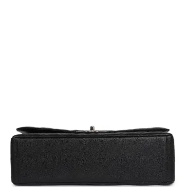 Chanel Chanel Maxi Classic Double Flap Bag Black Caviar Silver Hardware | Thumbnail 6 Chanel Chanel Maxi Classic Double Flap Bag Black Caviar Silver Hardware | Thumbnail 6
