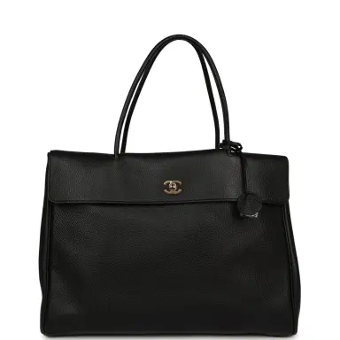 Chanel Chanel XXL "It Girl" Shopping Tote Black Calfskin Gold Hardware | Thumbnail 1 Chanel Chanel XXL "It Girl" Shopping Tote Black Calfskin Gold Hardware | Thumbnail 1