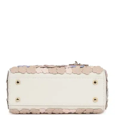 Dior Christian Dior Mini Lady Dior Bag "Buttercup" Rose Soupir, Off-White, Light Purple, Light Brown Lambskin Light Gold Hardware | Thumbnail 6 Dior Christian Dior Mini Lady Dior Bag "Buttercup" Rose Soupir, Off-White, Light Purple, Light Brown Lambskin Light Gold Hardware | Thumbnail 6