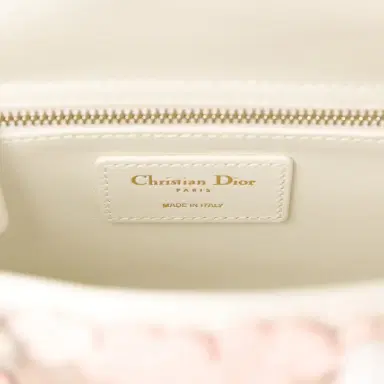 Dior Christian Dior Mini Lady Dior Bag "Buttercup" Rose Soupir, Off-White, Light Purple, Light Brown Lambskin Light Gold Hardware | Thumbnail 9 Dior Christian Dior Mini Lady Dior Bag "Buttercup" Rose Soupir, Off-White, Light Purple, Light Brown Lambskin Light Gold Hardware | Thumbnail 9