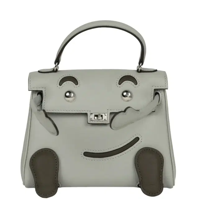 HERMÈS Hermes "Quelle Idolle" Kelly Doll Bleu Glacier, Vert Maquis Swift Palladium Hardware