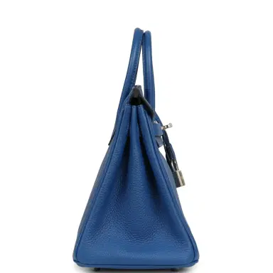 HERMÈS Hermes Birkin 25 Bleu France Togo Palladium Hardware | Thumbnail 3 HERMÈS Hermes Birkin 25 Bleu France Togo Palladium Hardware | Thumbnail 3