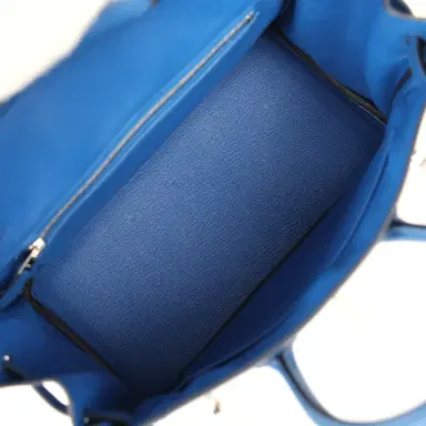 HERMÈS Hermes Birkin 25 Bleu France Togo Palladium Hardware | Thumbnail 8 HERMÈS Hermes Birkin 25 Bleu France Togo Palladium Hardware | Thumbnail 8