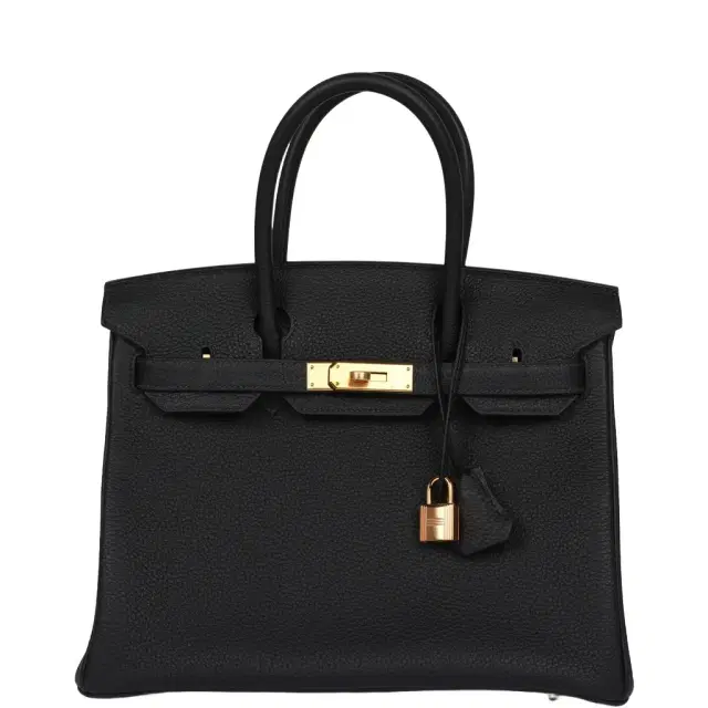 HERMÈS Hermes Birkin 30 Caban Togo Rose Gold Hardware