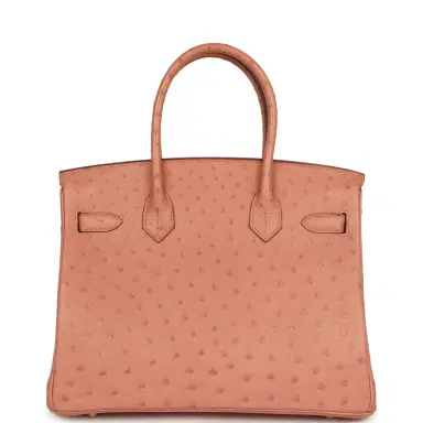 HERMÈS Hermes Birkin 30 Terre Cuite Ostrich Gold Hardware | Thumbnail 4 HERMÈS Hermes Birkin 30 Terre Cuite Ostrich Gold Hardware | Thumbnail 4