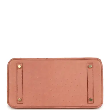 HERMÈS Hermes Birkin 30 Terre Cuite Ostrich Gold Hardware | Thumbnail 6 HERMÈS Hermes Birkin 30 Terre Cuite Ostrich Gold Hardware | Thumbnail 6