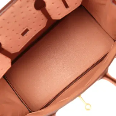 HERMÈS Hermes Birkin 30 Terre Cuite Ostrich Gold Hardware | Thumbnail 8 HERMÈS Hermes Birkin 30 Terre Cuite Ostrich Gold Hardware | Thumbnail 8