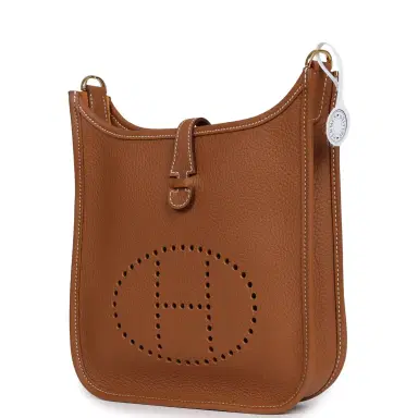 HERMÈS Hermes Evelyne 23 Gold Clemence Gold Hardware | Thumbnail 5 HERMÈS Hermes Evelyne 23 Gold Clemence Gold Hardware | Thumbnail 5