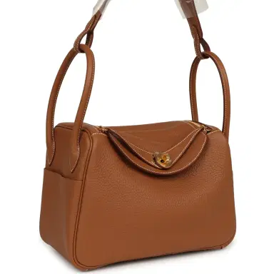HERMÈS Hermes Lindy 26 Gold Clemence Gold Hardware | Thumbnail 2