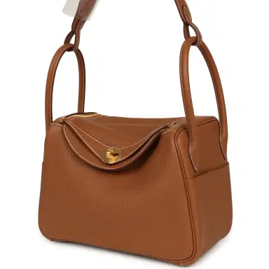 HERMÈS Hermes Lindy 26 Gold Clemence Gold Hardware | Thumbnail 5