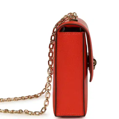 HERMÈS Hermes Mini Verrou Chaine Bag Capucine Chevre Chamkila Permabrass Hardware | Thumbnail 3
