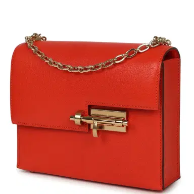 HERMÈS Hermes Mini Verrou Chaine Bag Capucine Chevre Chamkila Permabrass Hardware | Thumbnail 5
