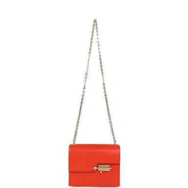 HERMÈS Hermes Mini Verrou Chaine Bag Capucine Chevre Chamkila Permabrass Hardware | Thumbnail 7