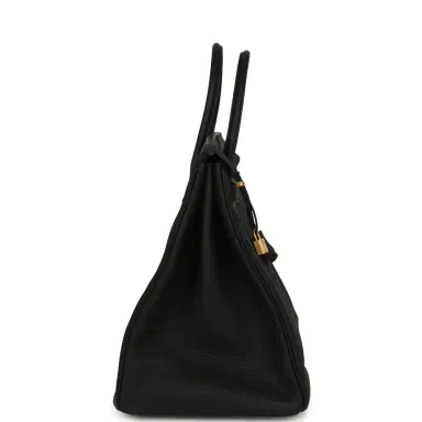 HERMÈS Hermes Special Order (HSS) Birkin 40 Black Verso Togo Brushed Gold Hardware | Thumbnail 3 HERMÈS Hermes Special Order (HSS) Birkin 40 Black Verso Togo Brushed Gold Hardware | Thumbnail 3