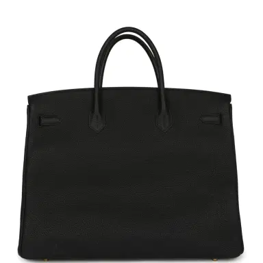 HERMÈS Hermes Special Order (HSS) Birkin 40 Black Verso Togo Brushed Gold Hardware | Thumbnail 4 HERMÈS Hermes Special Order (HSS) Birkin 40 Black Verso Togo Brushed Gold Hardware | Thumbnail 4