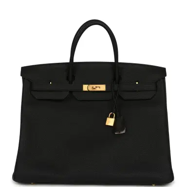 HERMÈS Hermes Special Order (HSS) Birkin 40 Black Verso Togo Brushed Gold Hardware | Thumbnail 1 HERMÈS Hermes Special Order (HSS) Birkin 40 Black Verso Togo Brushed Gold Hardware | Thumbnail 1