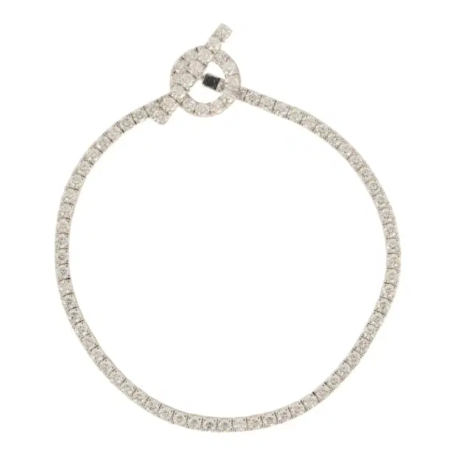 HERMÈS Pre-owned Hermes Finesse Bracelet SH 18K White Gold, Diamonds