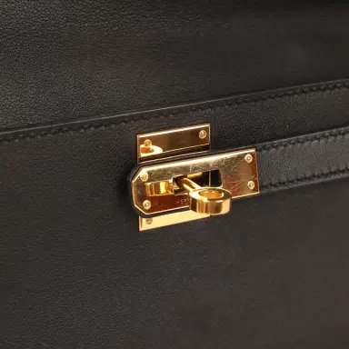 HERMÈS Pre-owned Hermes Kelly Cut Black Swift Gold Hardware | Thumbnail 7 HERMÈS Pre-owned Hermes Kelly Cut Black Swift Gold Hardware | Thumbnail 7