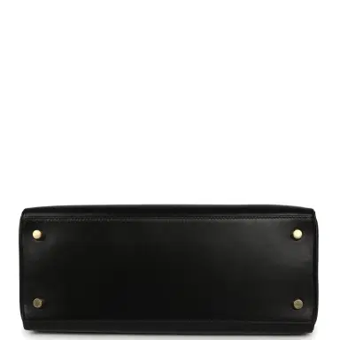 HERMÈS Vintage Hermes Kelly Retourne 28 Black Box Gold Hardware | Thumbnail 6 HERMÈS Vintage Hermes Kelly Retourne 28 Black Box Gold Hardware | Thumbnail 6