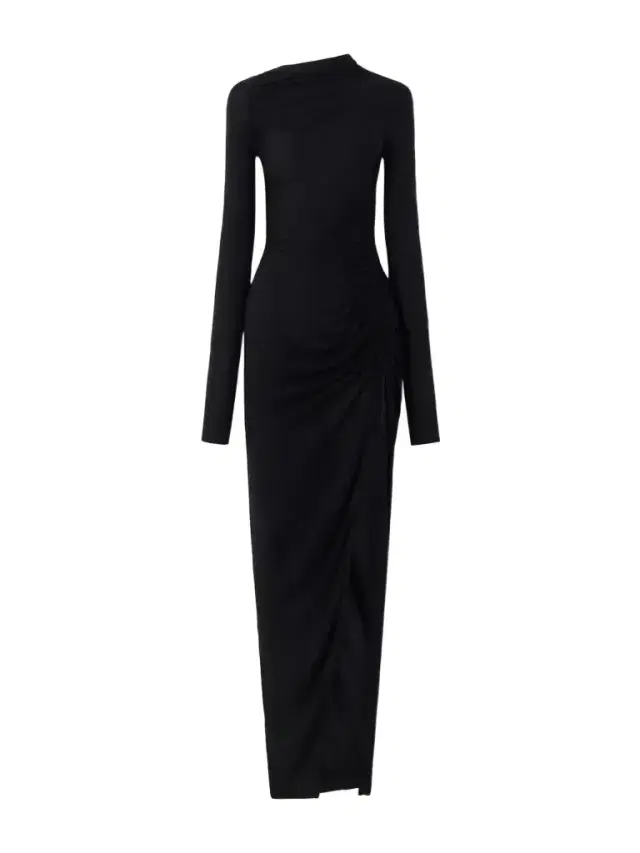 Rick Owens Svita Ruched Jersey Maxi Dress