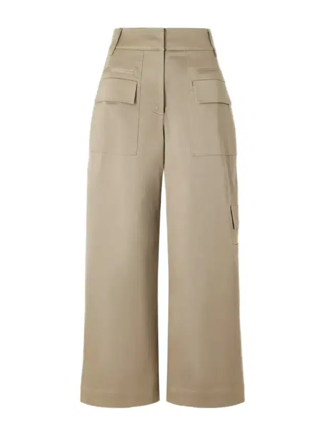 Proenza Schouler White Label Talla Cotton-blend Twill Wide-leg Pants