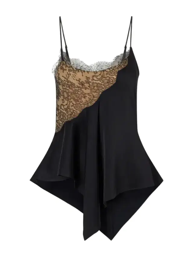 Stella McCartney Lace-trimmed Satin Cami