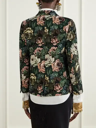 Dries Van Noten Floral-jacquard Chenille Jacket | Thumbnail 4