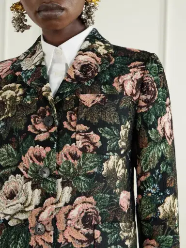 Dries Van Noten Floral-jacquard Chenille Jacket | Thumbnail 5