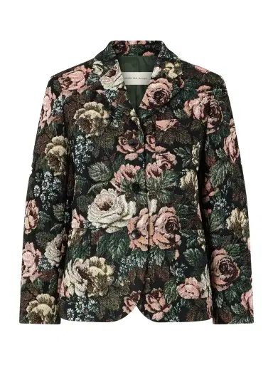 Dries Van Noten Floral-jacquard Chenille Jacket | Thumbnail 1