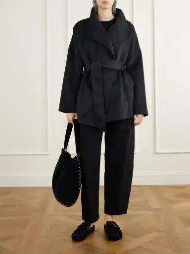 Isabel Marant Ceaton Belted Wool And Cashmere-blend Coat | Thumbnail 2 Isabel Marant Ceaton Belted Wool And Cashmere-blend Coat | Thumbnail 2
